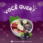 Pacote de 10 Propagandas Editáveis no Canva para Açaí e Sorvete