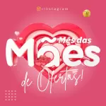 Pack para Dia Das Mães com 32 artes editáveis no canva
