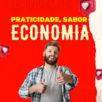 Pack de Self service e marmitex com 200 artes editáveis no canva