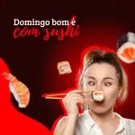 Pack para Sushi com 280 artes editáveis no canva
